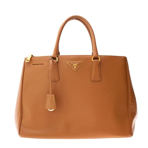 bolsa prada saffiano caramelo